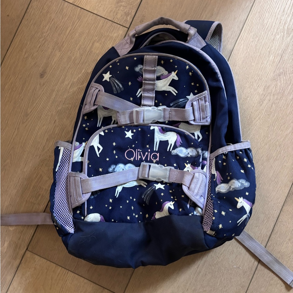 Pottery Barn Kids “Olivia” Unicorn Backpack